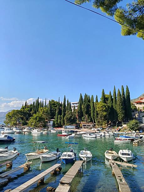 istock Vertical View of Cavtat Harbor 2230119001