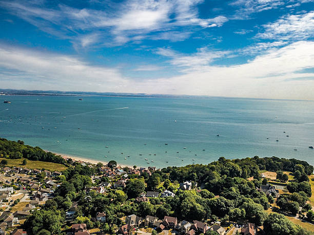 Drone view of Priory Bay