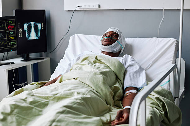 istock Young Man Spending Days In Hospital Ward 2230131943