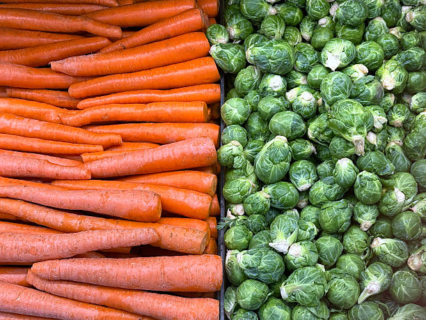 Carrots and Brussels Sprouts