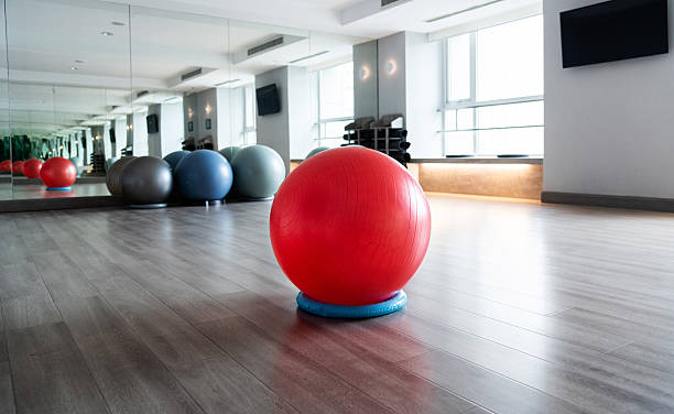 istock Fitness ball in the exercise room 2230139039