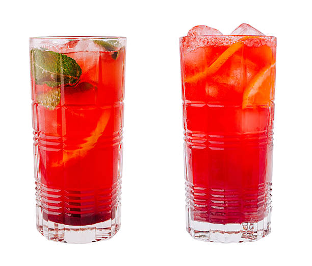 istock Refreshing summer drinks in vibrant colors served in tall glasses 2230140585