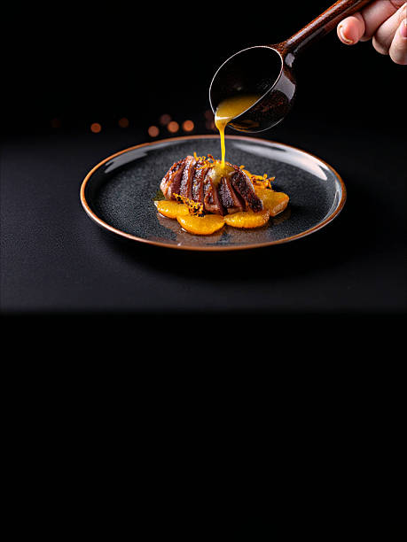 istock Sliced duck breast with orange sauce 2230148501