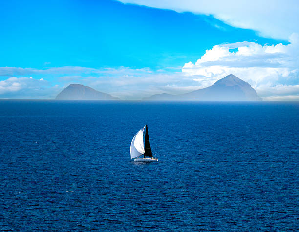 istock Sailing between Thirasia and Santorini (Thira, Thera) Island, Cyclades Islands, Greece 2230151096
