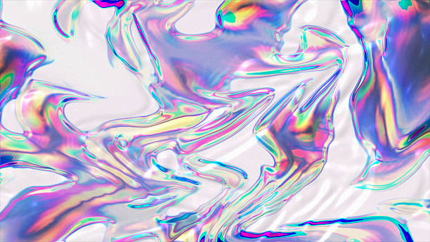 istock Abstract wavy water background in colorful gradient color. 2230166433