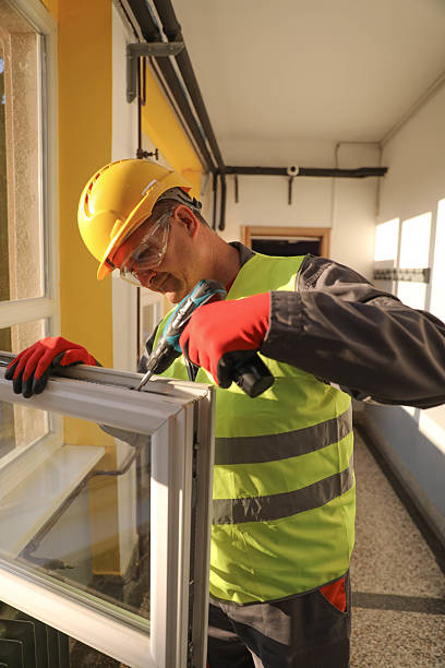 istock Mature Male Technician Performing Window Repair On Site 2230173467