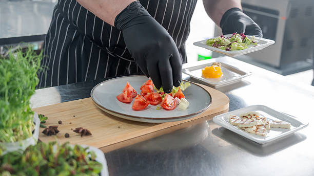 istock The chef lays out the salad. 2230175957