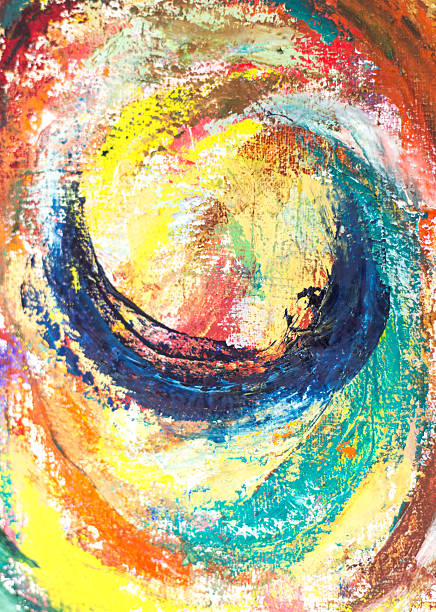 Abstract Oil Painting Background (Vibrant Colors) Full Frame Motion