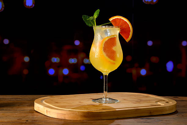 istock Refreshing citrus cocktail with blood orange slice 2230181429