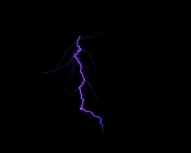 istock A single, vivid purple electrical discharge flashes brilliantly against a deep black backdrop, showcasing intense power. 2230192964
