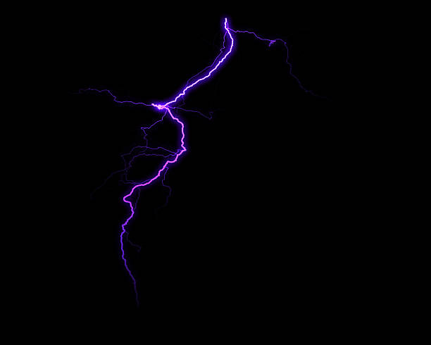 istock A dazzling purple lightning flash cuts through the stark blackness, symbolizing energy, power, and electrifying force. 2230192988