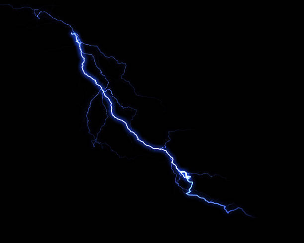 istock A vivid blue lightning bolt streaks diagonally across a deep black background, capturing the raw power of an electrical discharge. 2230193072