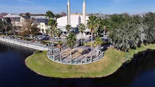 Lakeside Park At Celebration In Florida United States.