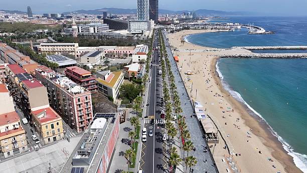 istock Barceloneta Beach At Barcelona In Catalonia Spain. 2230196268