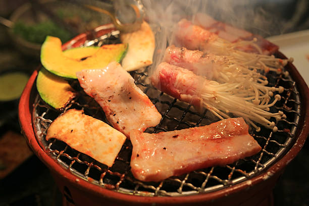istock Fresh barbeque grilling on grille in restaurant. 2230203935