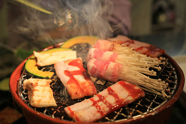 istock Fresh barbeque grilling on grille in restaurant. 2230203937