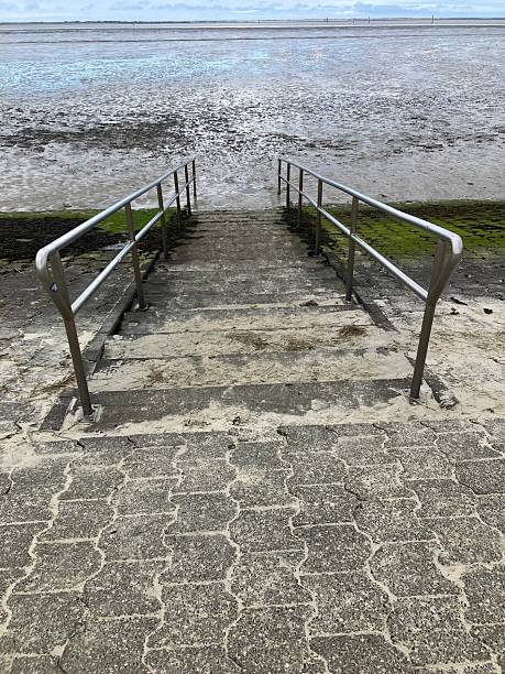 Spring in Dornumersiel on the German North Sea coast