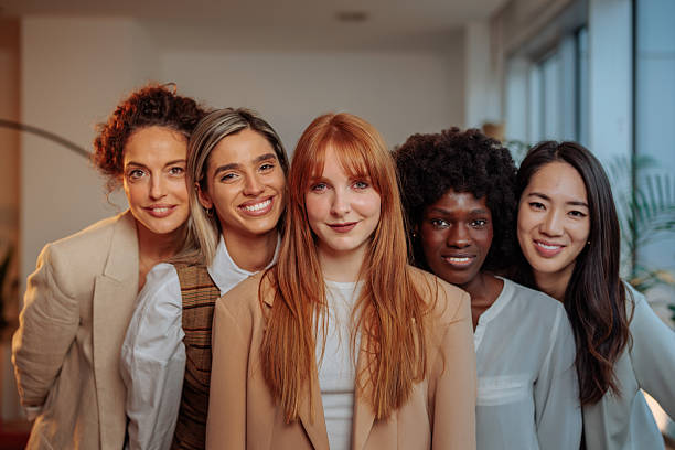 istock Five businesswomen in their office 2230232017