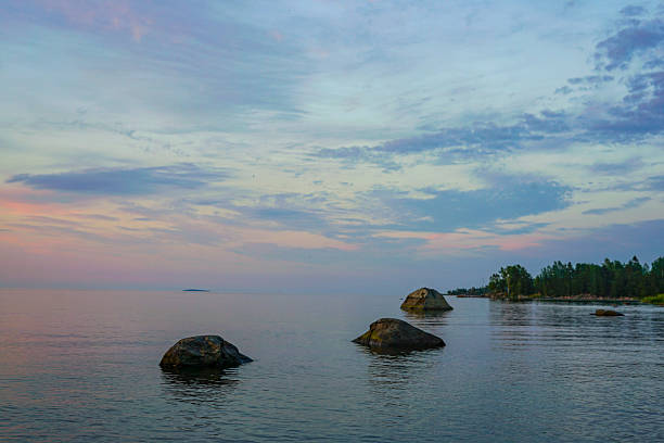 istock Sunset on the lake 2230239279