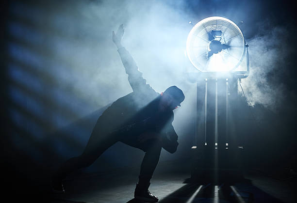 istock Silhouette of Hip Hop Performer In Dance Pose 2230242840