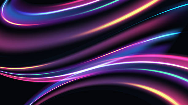 istock neon abstract technology background with vibrant curved light lines in pink purple blue gradient creating futuristic motion effect glowing streaks against dark backdrop digital and sci fi design 2230244017