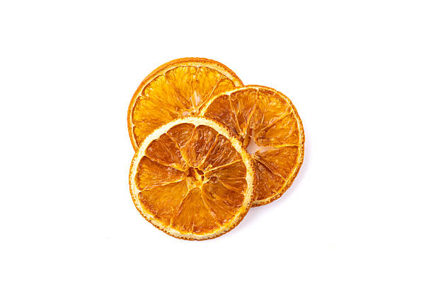 istock Dried orange slices on white background. 2230245730