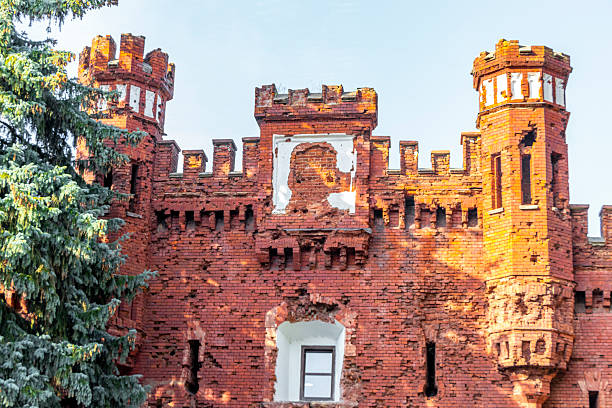 Old Brest Fortress castle building walls and gates ruins in Leninskiy Rayon Brest Brest District Brest Region Belarus.