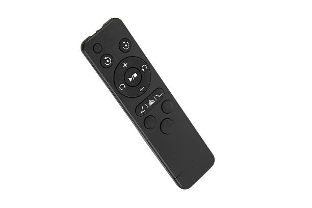 istock A black remote control with various buttons, shot from an angle. 2230268546