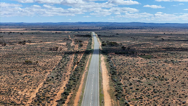 istock Aerial views of Menindee Road between Broken Hill and Menindee 2230275984