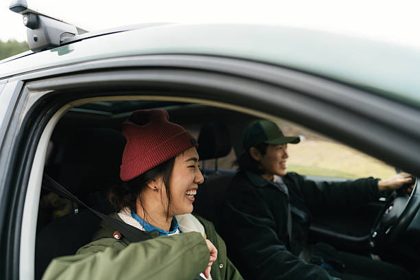 istock Asian couple on a road trip 2230276979