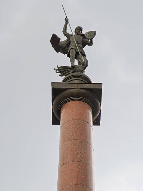 Monument Honoring Fallen Law Enforcement Soldiers in Moscow