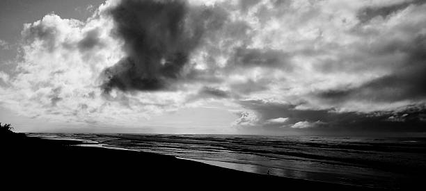 black and white sea photography