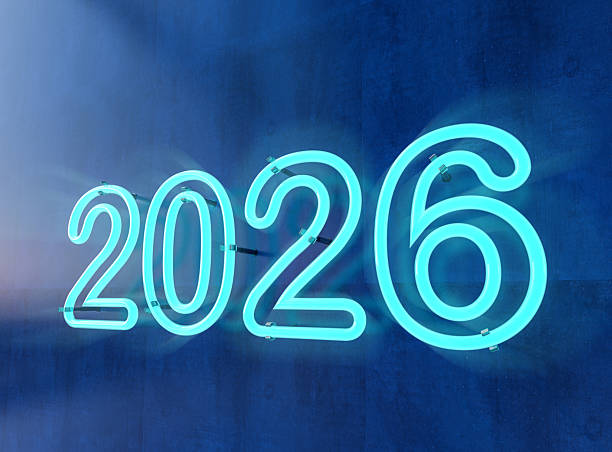 istock New Year Card with 2026 Text 2230293592