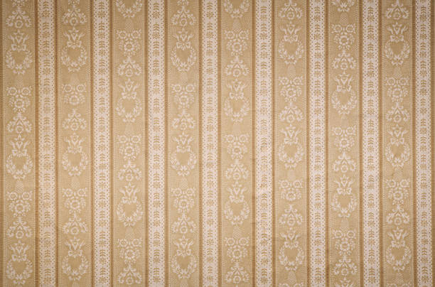 istock Old wallpaper on the wall. Old wallpaper for texture or background. 2230293683