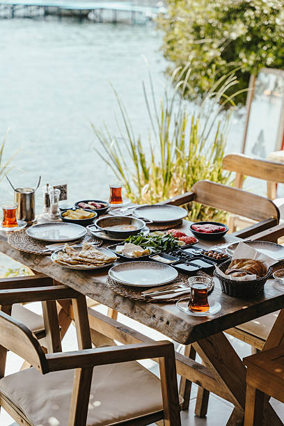 istock Traditional Turkish Breakfast by the Sea 2230294819