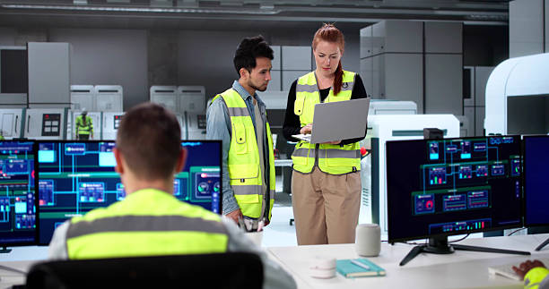 istock Modern SCADA Software In Industrial Plant 2230296282