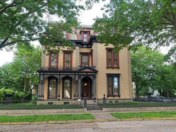 A colorful Victorian mansion in Joplin, Missouri