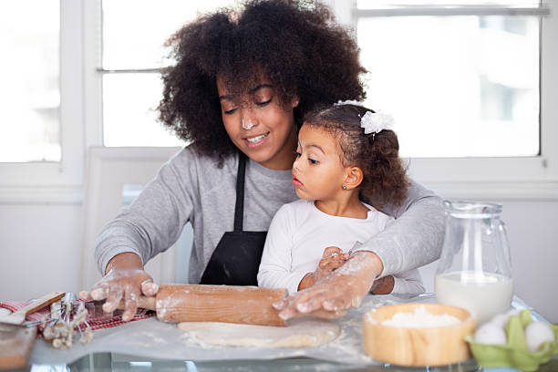 istock Mother and daughter are baking together 2230299966
