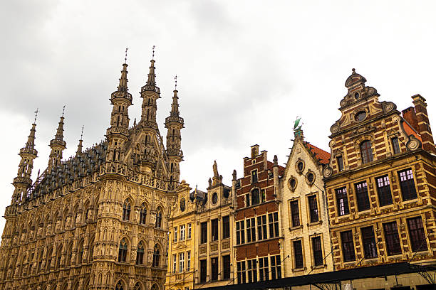 historic leuven cityscape in belgium