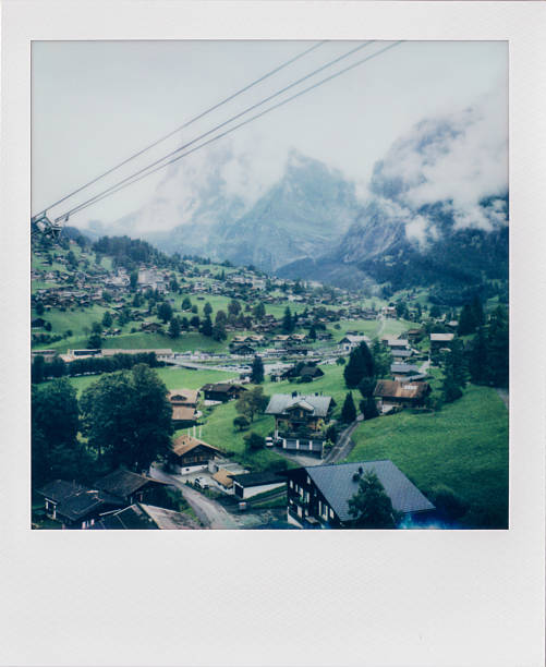 istock Jungfrau view, on the cable car in Polaroid 2230304756