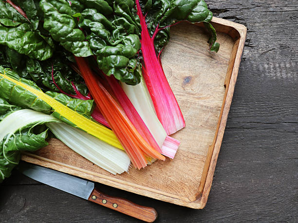 istock Freshly harvested swiss chard, mangold leaves 2230309339