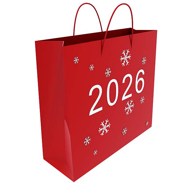New year 2026 shopping bag