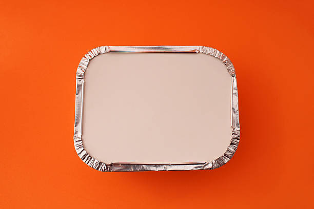 istock Aluminum container with cardboard lid, food delivery 2230318006