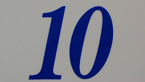 istock House number plate 10 close-up 2230319508