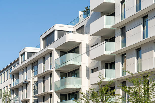 istock Modern new construction white residential buildings with balconies in Vienna 2230321848