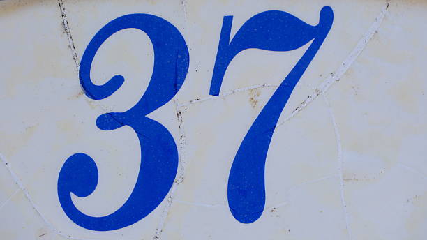 istock House number plate 37 close-up 2230337860