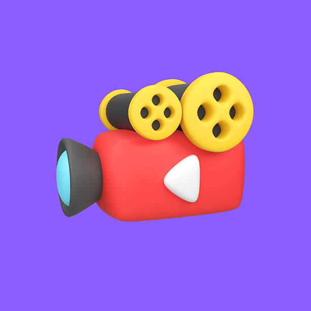 istock Movie camera isolated 3d render icon illustration 2230362766