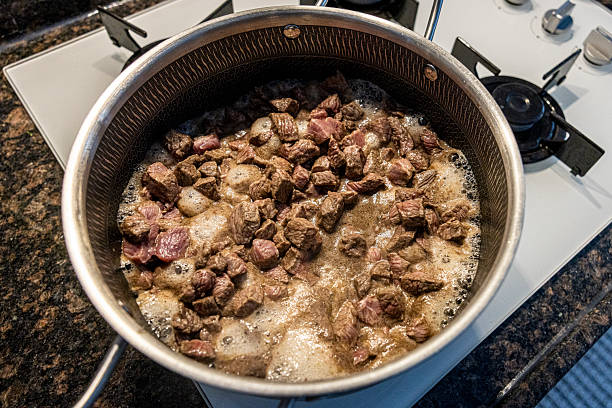 istock Meat stew cooking in a pot 2230372566