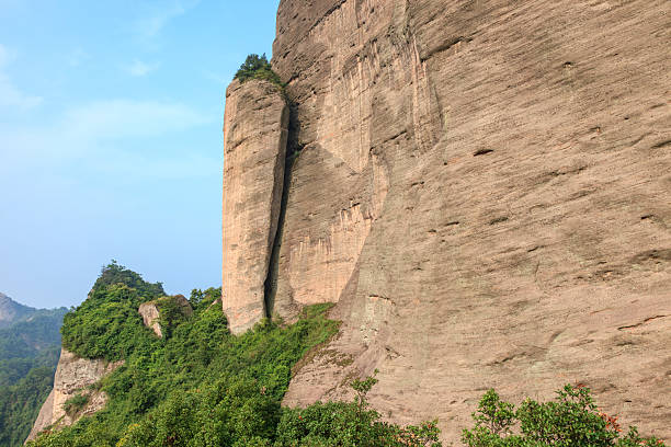 Named for its camel-like shape, this peak is part of the Langshan Mountain Range, known for its unique sandstone formations and beautiful scenery.