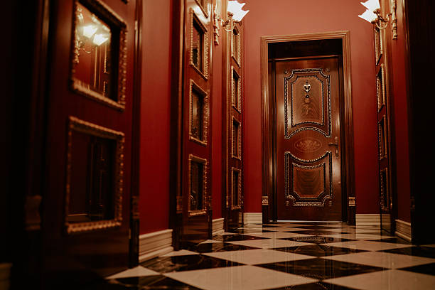old style hotel floor.